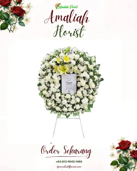 Krans Bunga Duka Batuliman Indah